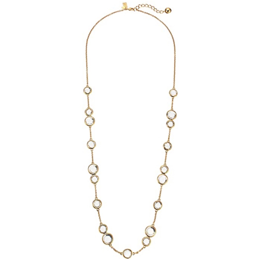 $88 Kate Spade crystal confetti long necklace